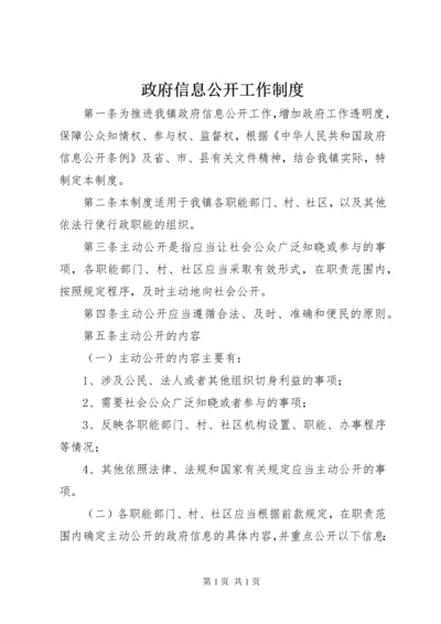 政府信息公开工作制度.docx