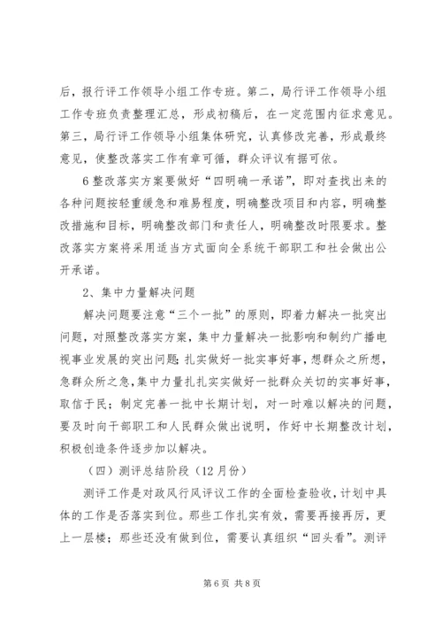 行风评议实施方案.docx