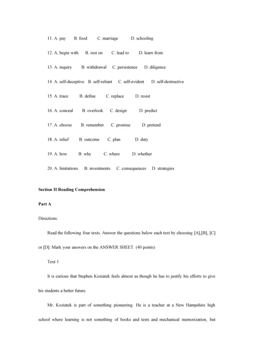 2023年硕士研究生入学统一考试英语二真题及答案.docx