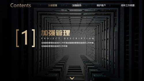 黑金产品经理工作总结PPT模板