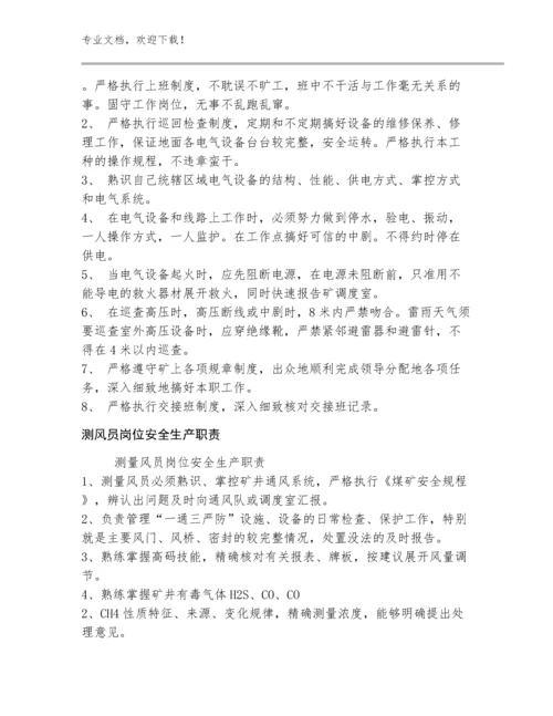 2023董事会和总经理办公室主任安全生产责任制规范多篇合集.docx
