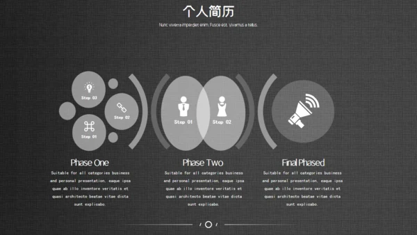 网页式高端质感个人简历通用PPT