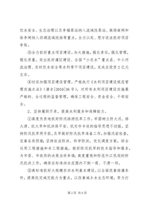 市水务局全年水利建设安排.docx