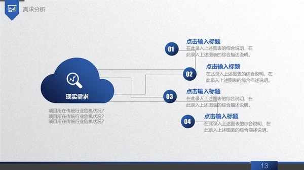 商务蓝创业商业融资计划书通用PPT模板