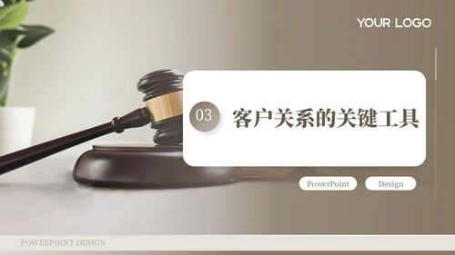 棕色客户关系管理与拓展工作总结