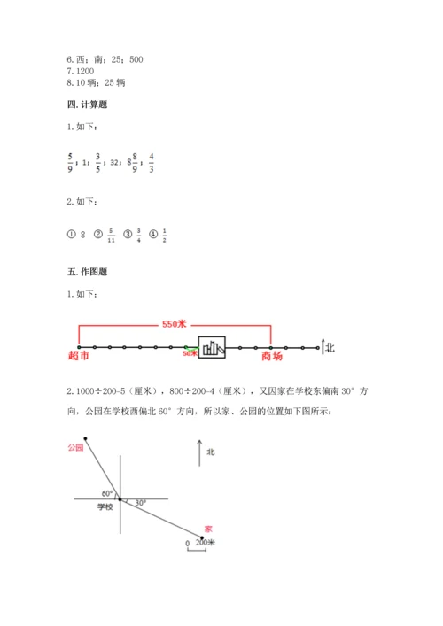 人教版六年级上册数学期中测试卷（名师推荐）.docx