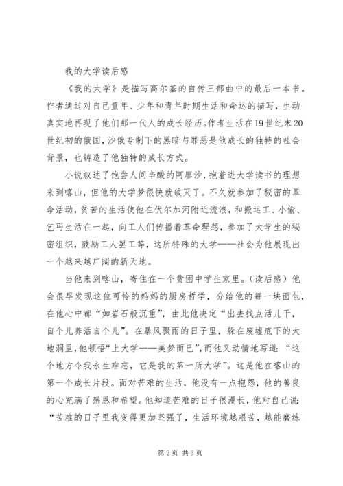 我的大学读后感2篇.docx