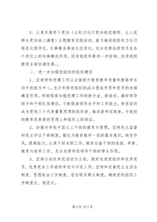 市职教中心党支部工作计划.docx