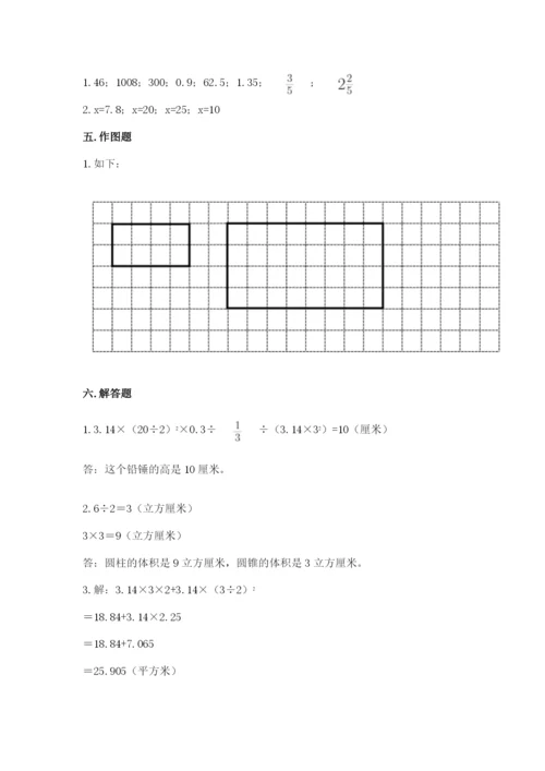 小升初数学期末测试卷有解析答案.docx