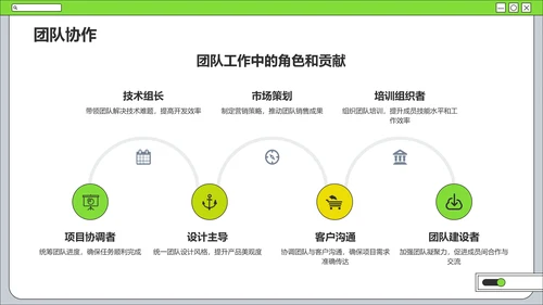 绿色简约风学生会个人竞选PPT模板