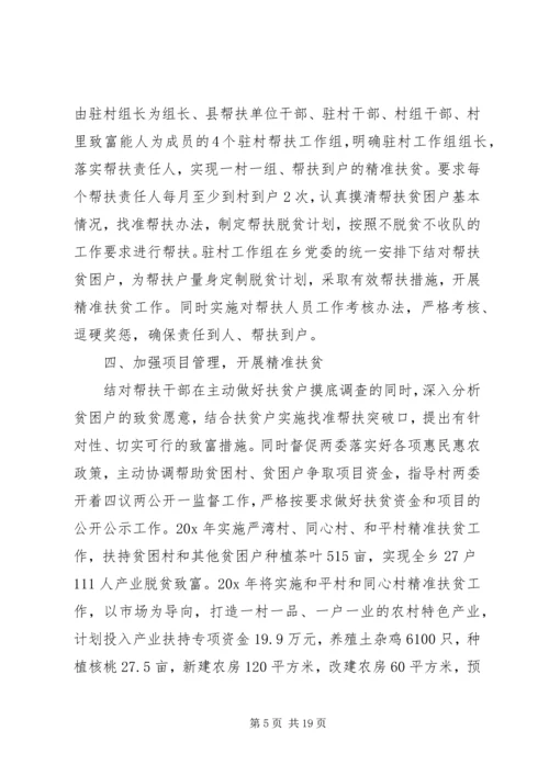 乡镇精准扶贫工作总结优质模板系列.docx