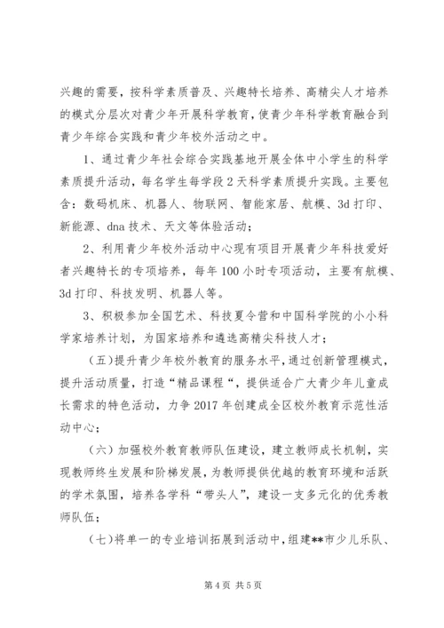青少年校外活动中心工作计划范文.docx