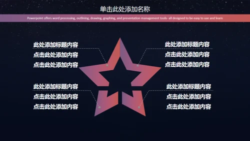 苹果星空风格商业通用PPT模板