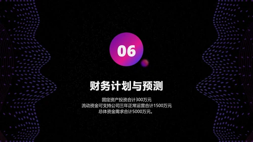 色紫炫酷科技风行业商业计划书