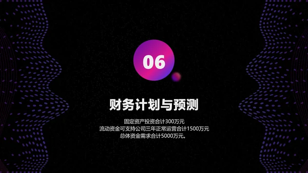 色紫炫酷科技风行业商业计划书