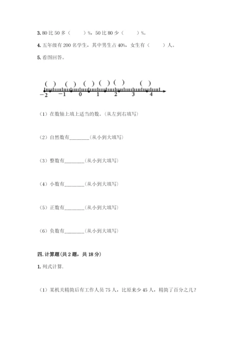 人教版六年级下册数学期中测试卷【各地真题】.docx