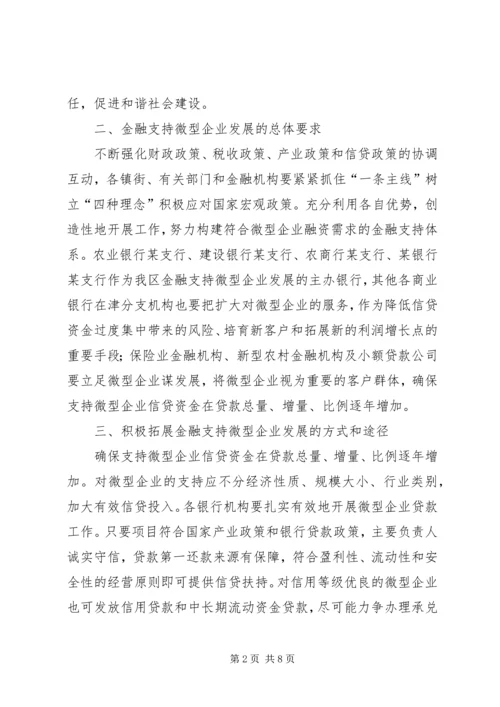 微型企业金融发展工作计划.docx