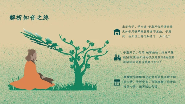 六年级《伯牙绝弦》教学课件通用PPT模板