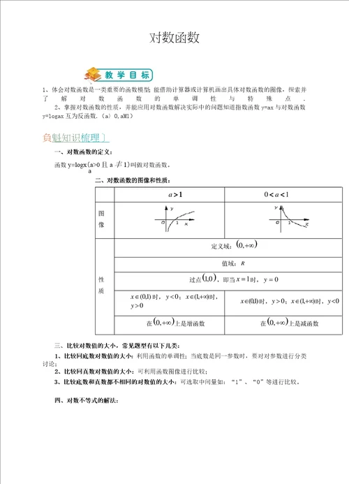 高一数学对数函数