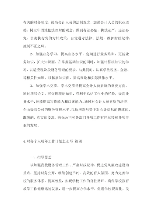 财务个人明年工作计划怎么写.docx