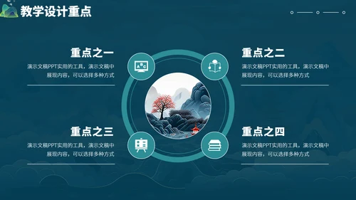 蓝色中国风国潮教育课件教学说课开学公开课微课比赛讲课大赛汇报述职PPT模板