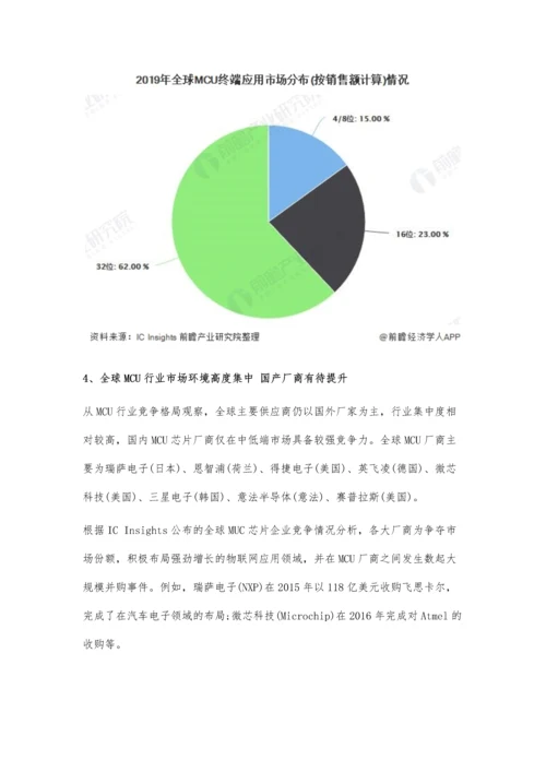 全球MCU行业市场规模、企业市场份额及发展前景分析-亚洲地区提升空间巨大.docx