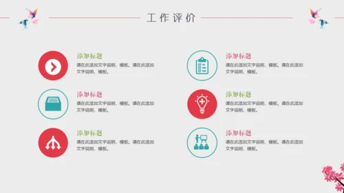 2019高清水彩蝴蝶业绩汇报通用PPT模版