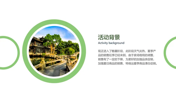 绿色清新夏季让利活动策划PPT