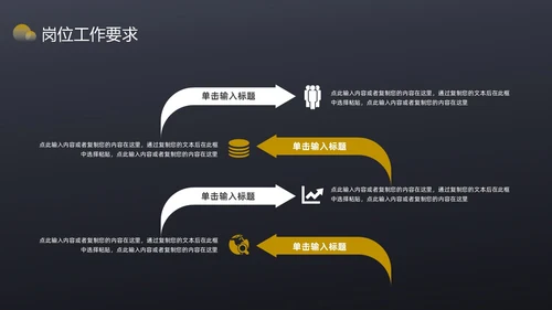黑色简约风内部竞聘PPT模板