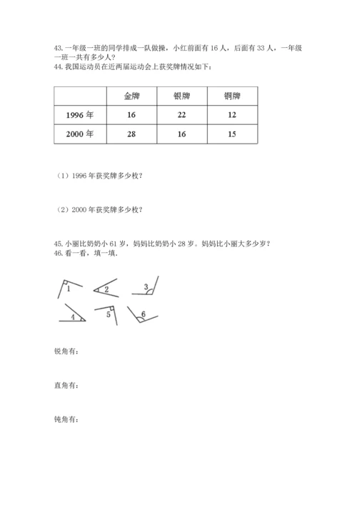 小学二年级上册数学应用题100道及完整答案【夺冠系列】.docx