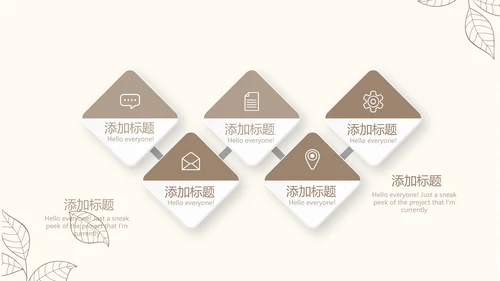 淡雅小清新终工作总结通用PPT动态模板