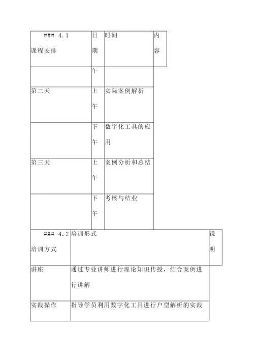 浙江解析户型培训方案