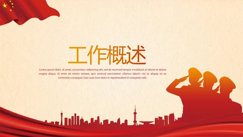 红色大气辅警培训动态PPT