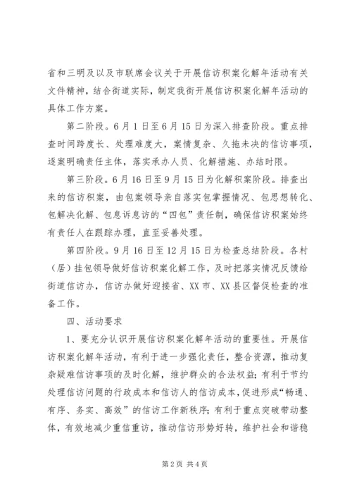 信访局积案化解年活动实施方案.docx