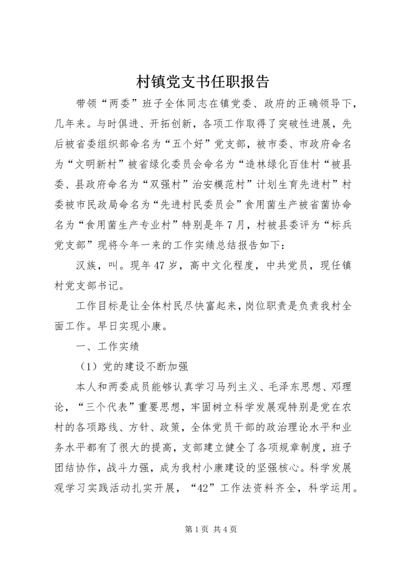 村镇党支书任职报告 (2).docx