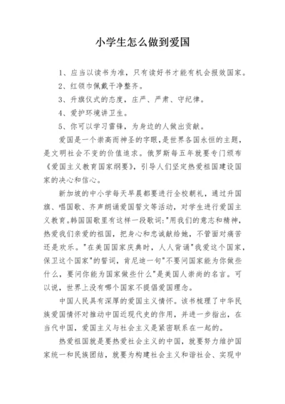 小学生怎么做到爱国.docx