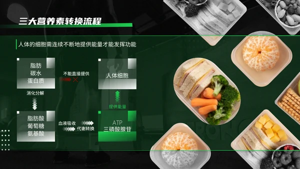 黑绿色运动健身知识科普通用PPT模板