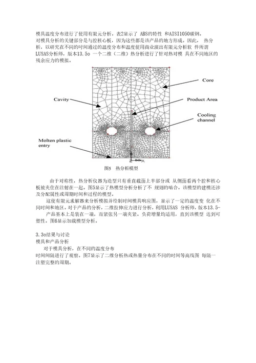 塑料模具设计热分析