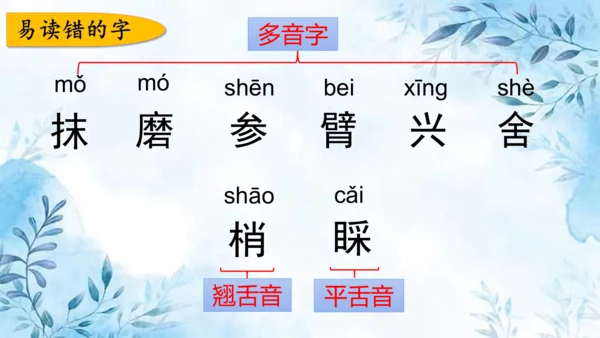 部编版语文三年级上册第六单元复习课件