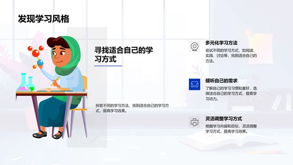 数学学习进步报告PPT模板