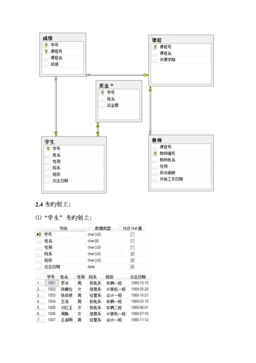 jg数据库优质课程设计基础报告书.docx