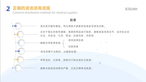 蓝色蓝色简约医院院感消毒知识培训院感知识培训
