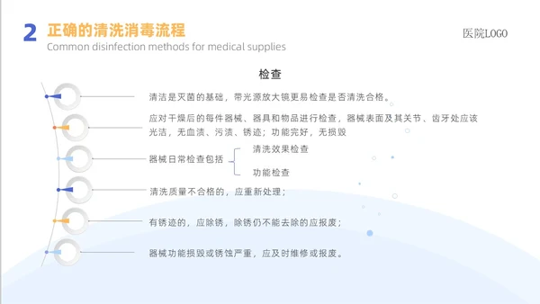 蓝色蓝色简约医院院感消毒知识培训院感知识培训