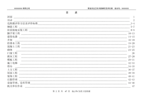 建筑施工危险源识别、评价汇总表doc48(1).docx