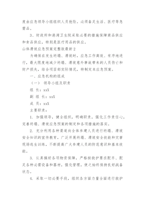 山体滑坡应急预案最新.docx