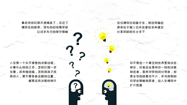 创新大脑-策略思维读后感通用PPT模板