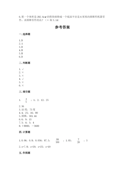 葫芦岛市小升初数学测试卷1套.docx