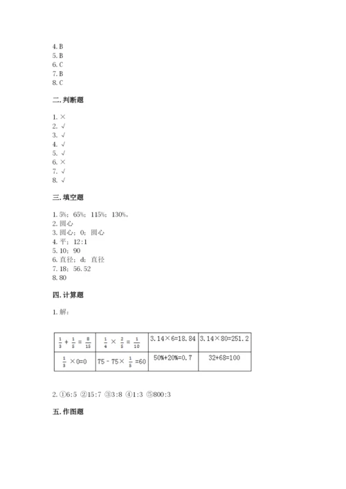 小学数学六年级上册期末卷附答案（培优b卷）.docx