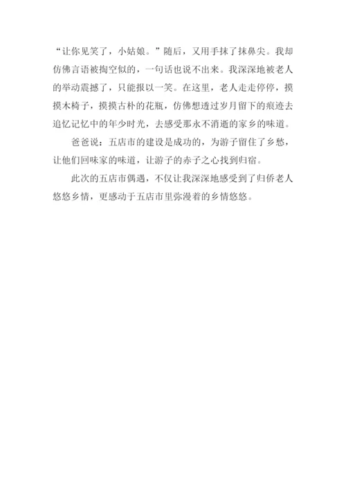 乡情悠悠作文600字.docx
