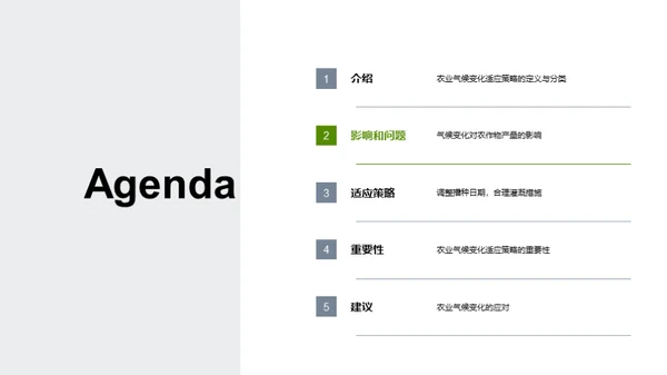 农业气候变化适应策略